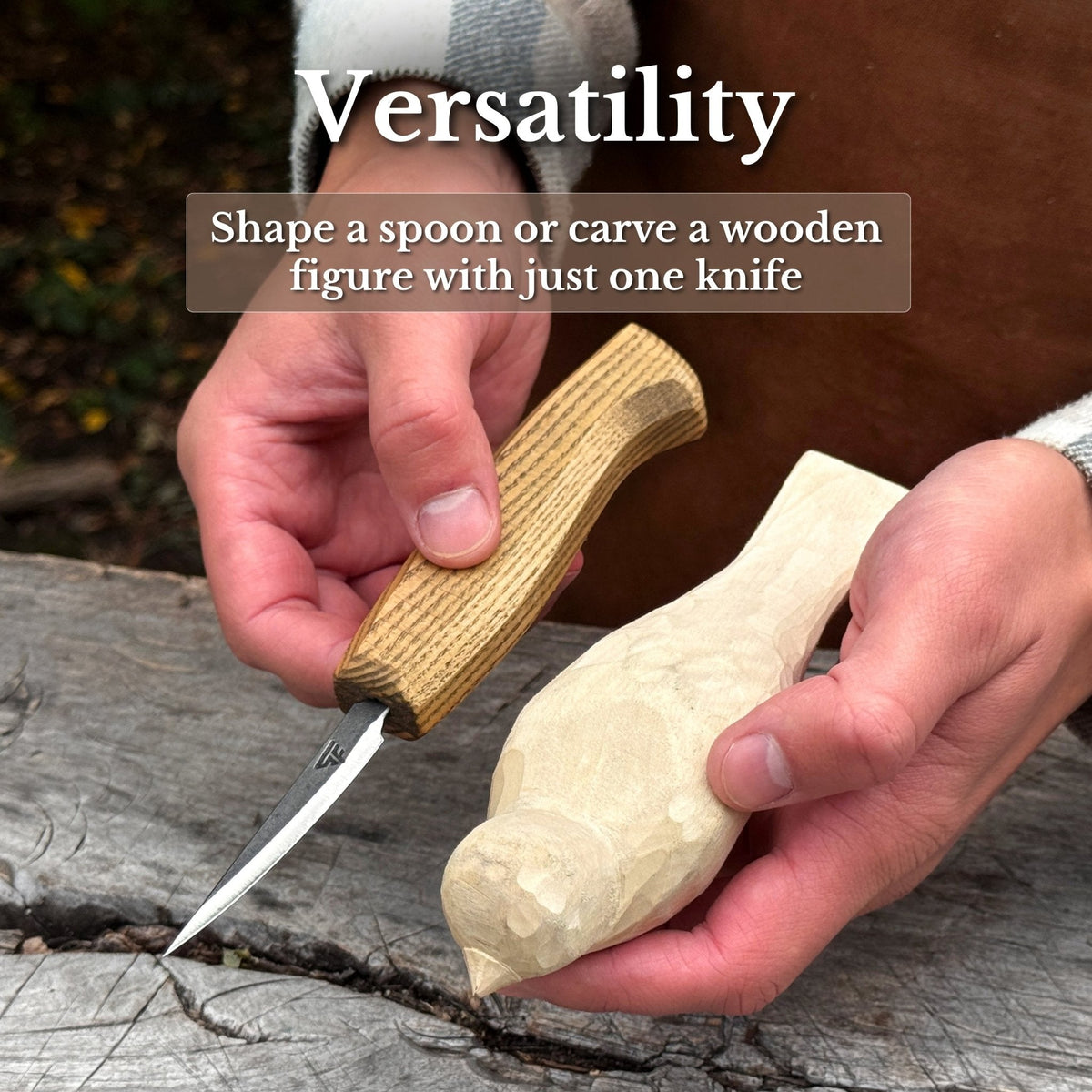 Small Sloyd Carving Knife, Blade 6.5 cm (2.56 inches)