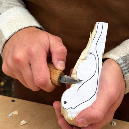 Small Whittling Carving Knife, 3.5 cm (1.38 inches)