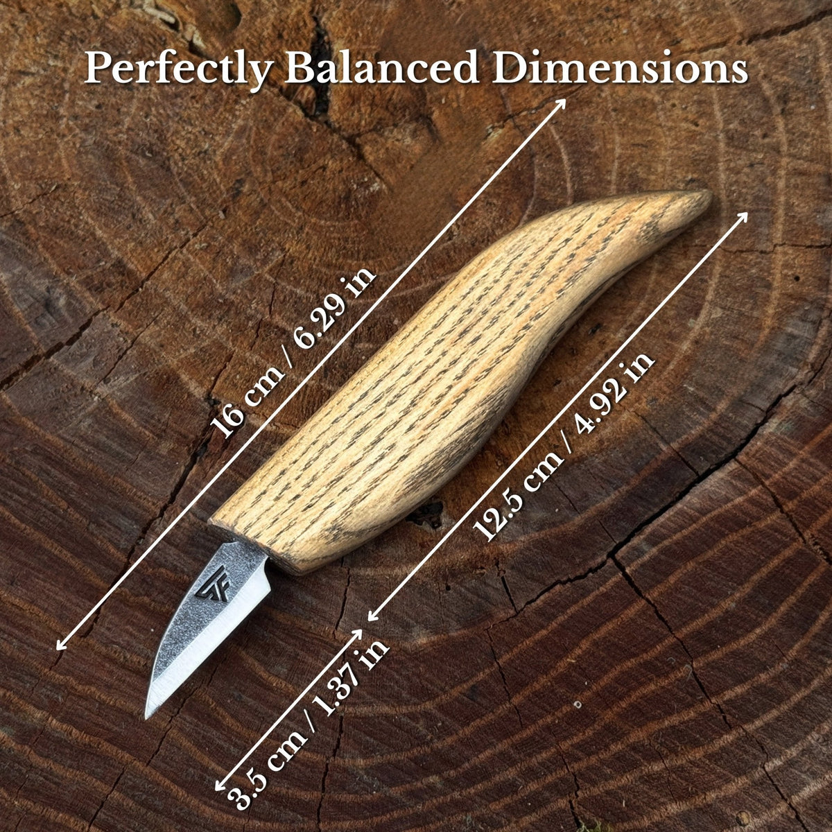 Small Whittling Carving Knife, 3.5 cm (1.38 inches)