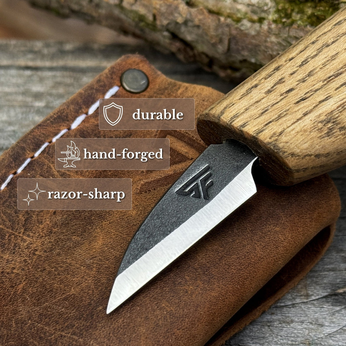 Small Whittling Carving Knife, 3.5 cm (1.38 inches)