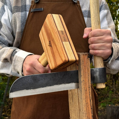 Splitting Froe with Wooden Mallet