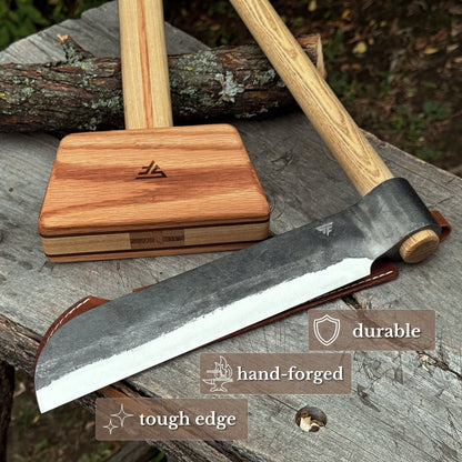 Splitting Froe with Wooden Mallet