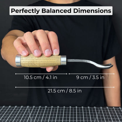 Spoon Bent Gouge, 20 - 45 mm (0.8 - 1.8 inches)