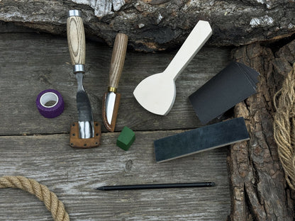 Spoon Carving Kit – All-in-One Whittling Starter Set for Beginners, Adults &amp; Kids