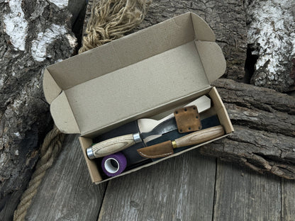 Spoon Carving Kit – All-in-One Whittling Starter Set for Beginners, Adults &amp; Kids