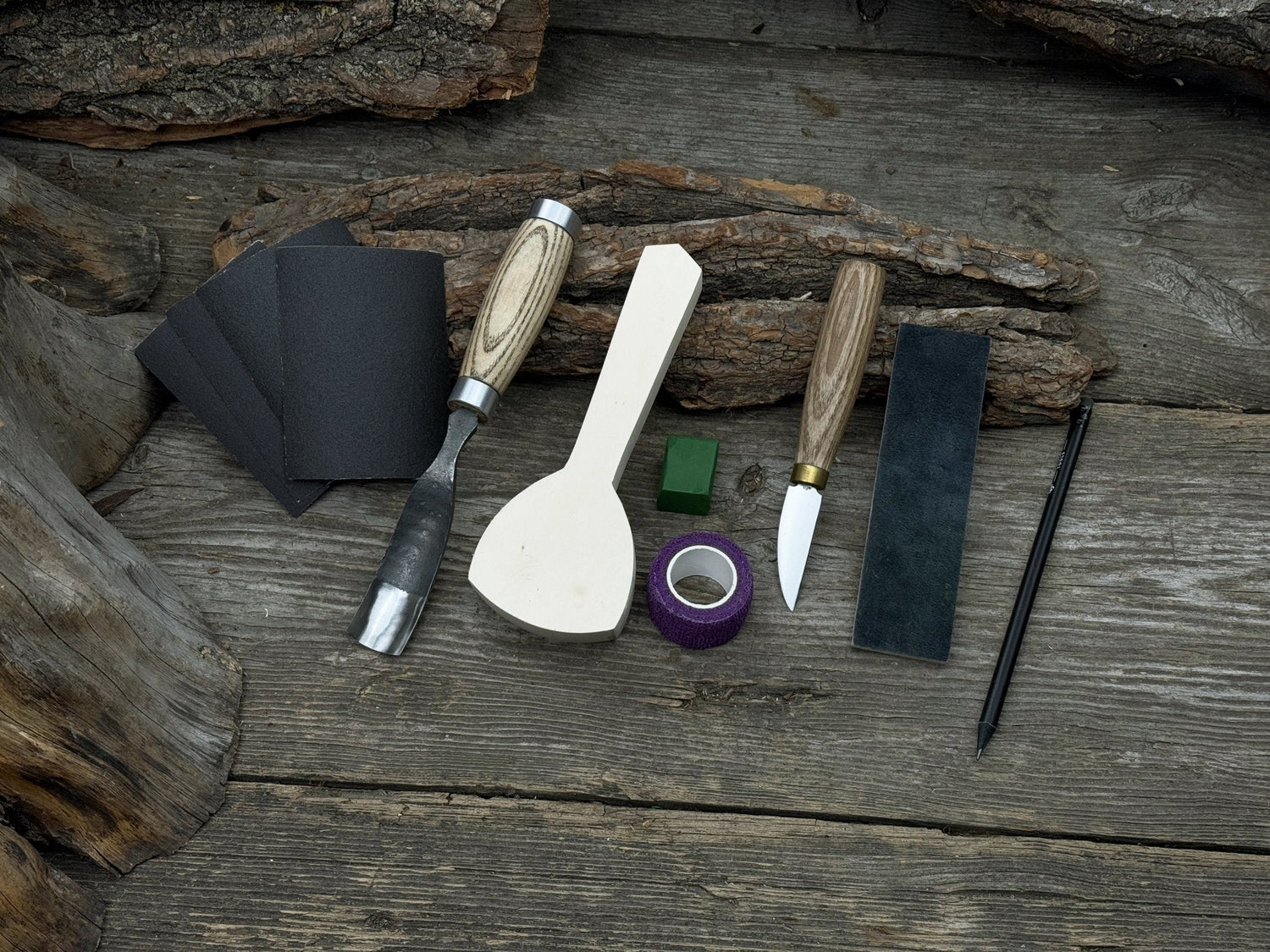 Spoon Carving Kit – All-in-One Whittling Starter Set for Beginners, Adults &amp; Kids