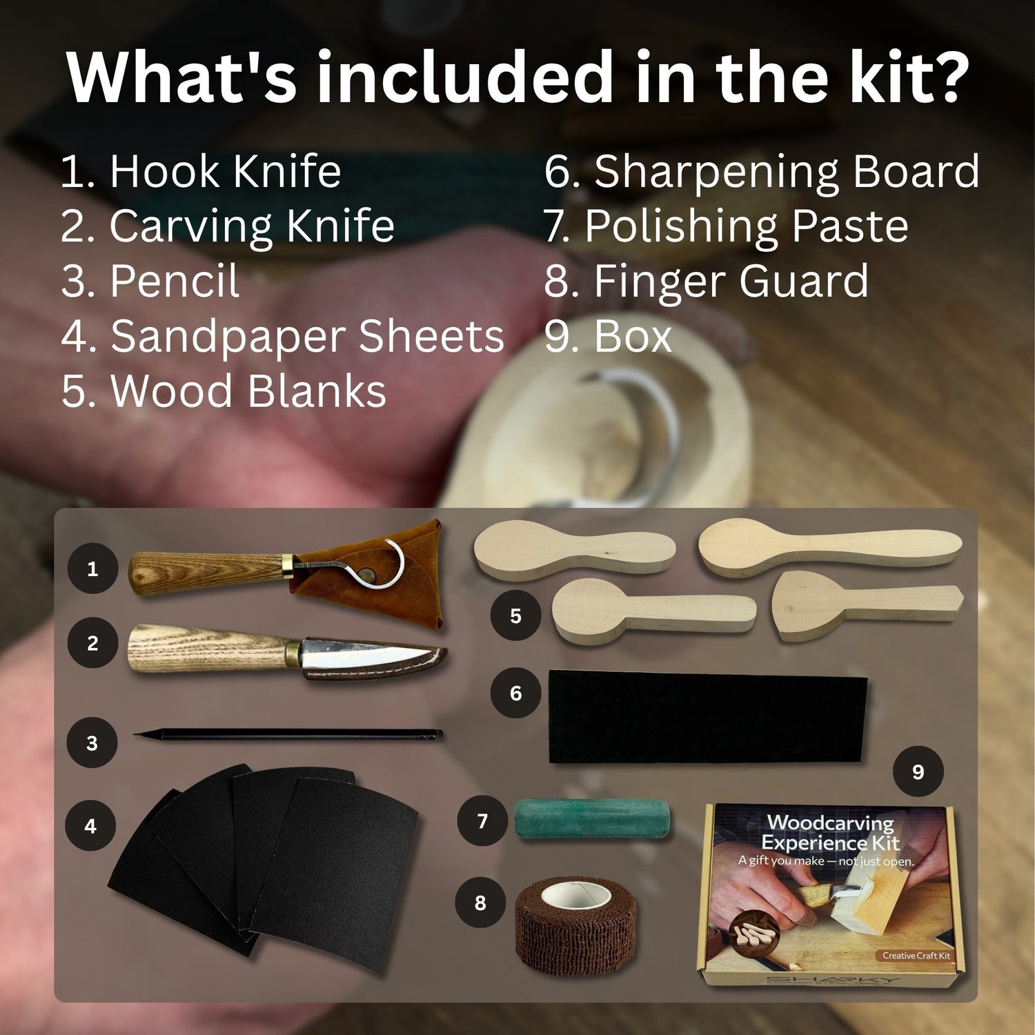Spoon Carving Kit – Beginner-Friendly Wood Carving Tools &amp; Spoon Blanks