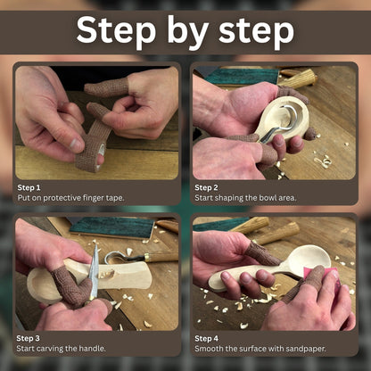 Spoon Carving Kit – Beginner-Friendly Wood Carving Tools &amp; Spoon Blanks