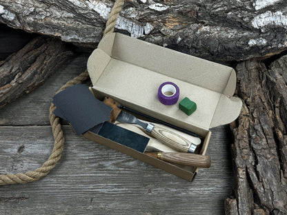 Spoon Carving Kit – Complete Starter Set with Wood, Tools &amp; Accessories – Perfect Gift for Beginners &amp; Hobbyists