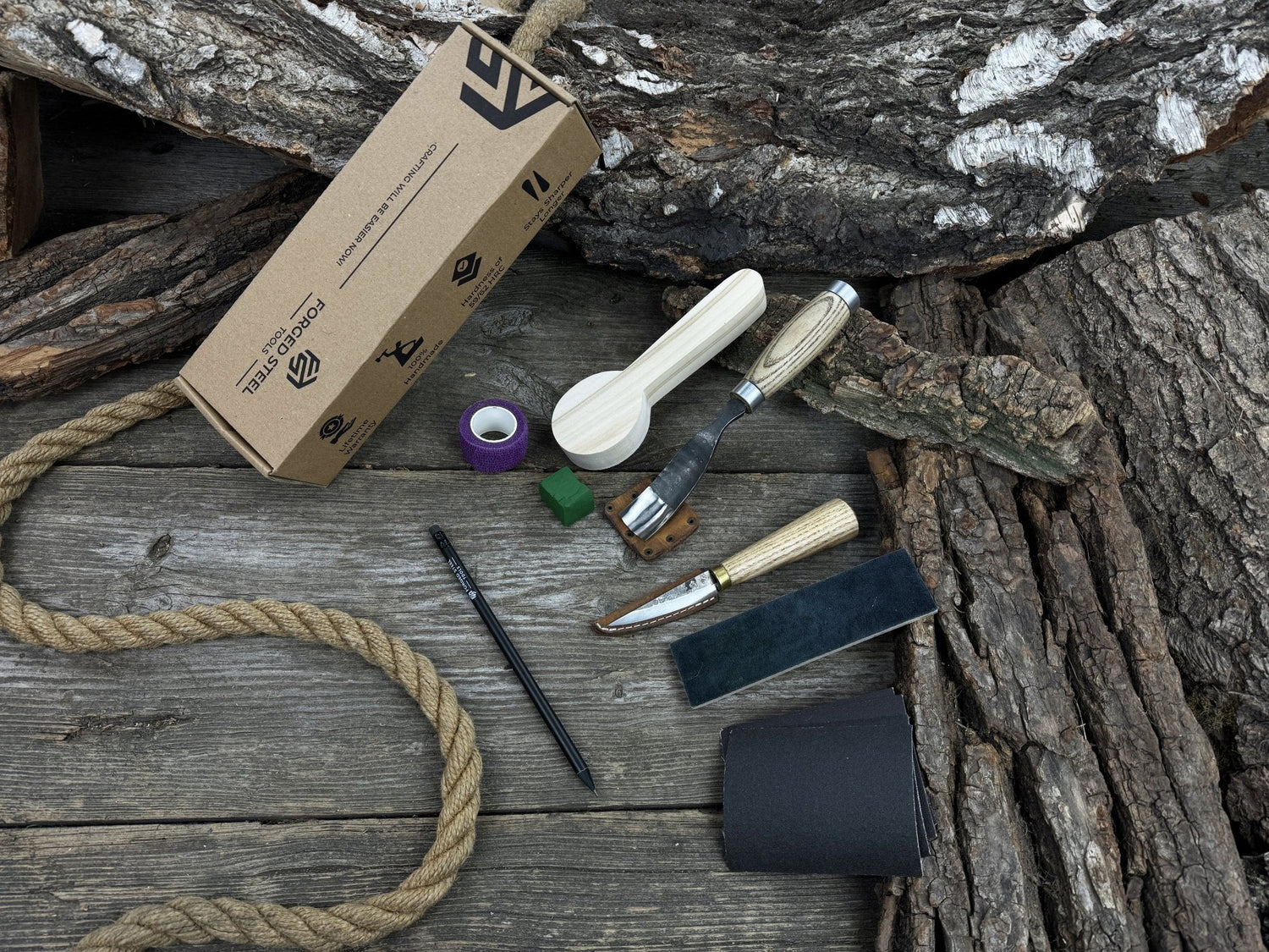 Spoon Carving Kit – Starter Carving Set for Hobbyists, Teens, Adults &amp; Beginners