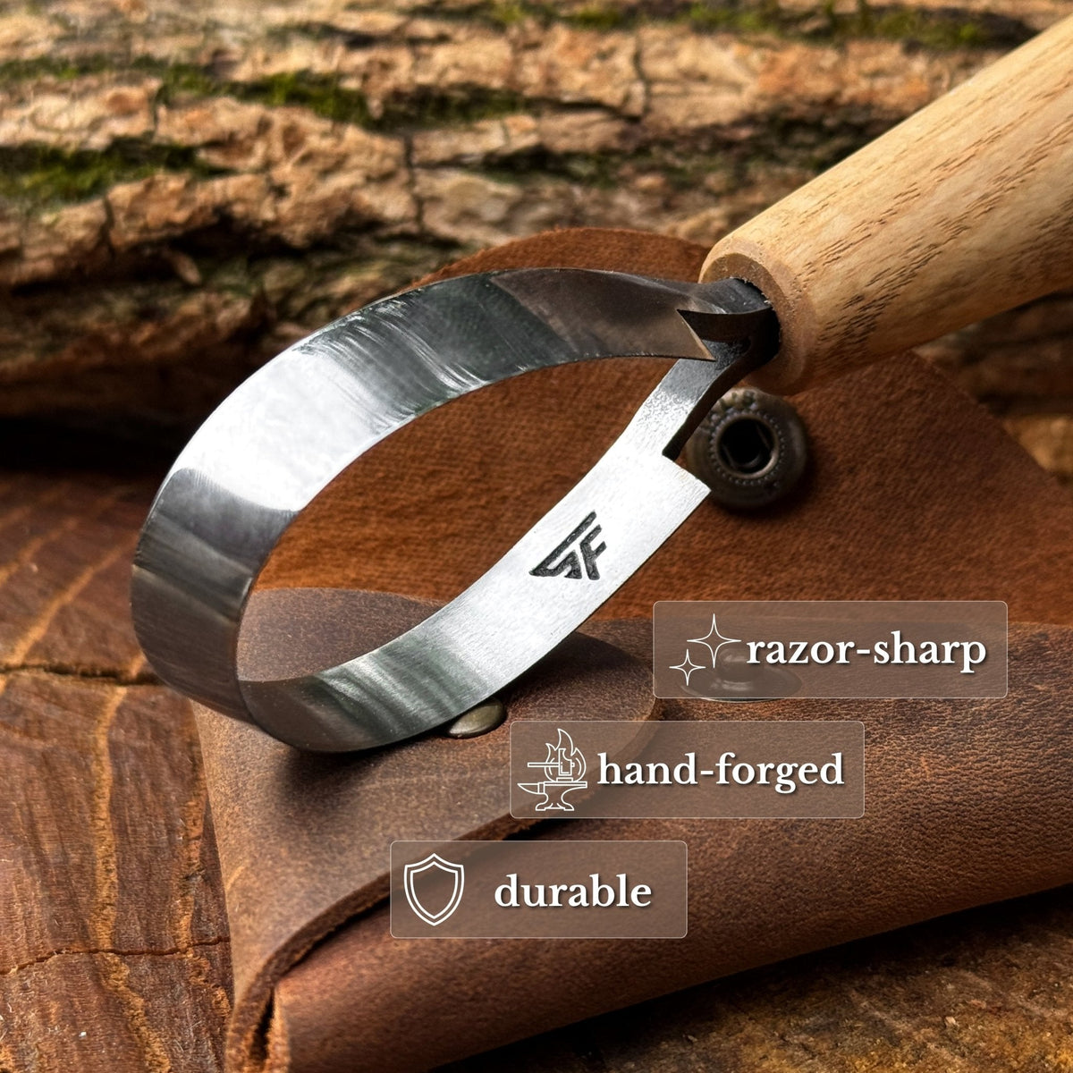 Spoon Carving Scorp Knife, ⌀3.5 cm (1.4 inches)