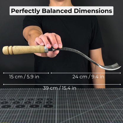 Spoon (Short) Bent Gouge, 50 - 70 mm (2 - 2.8 inches)