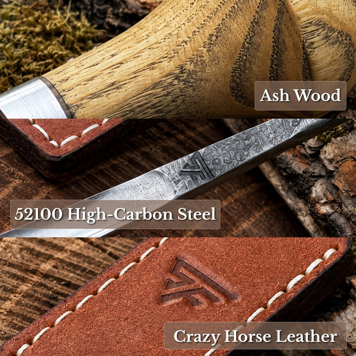 Straight Carving Gouge with Palm Handle, 5-12 mm / 0.20-0.47 in
