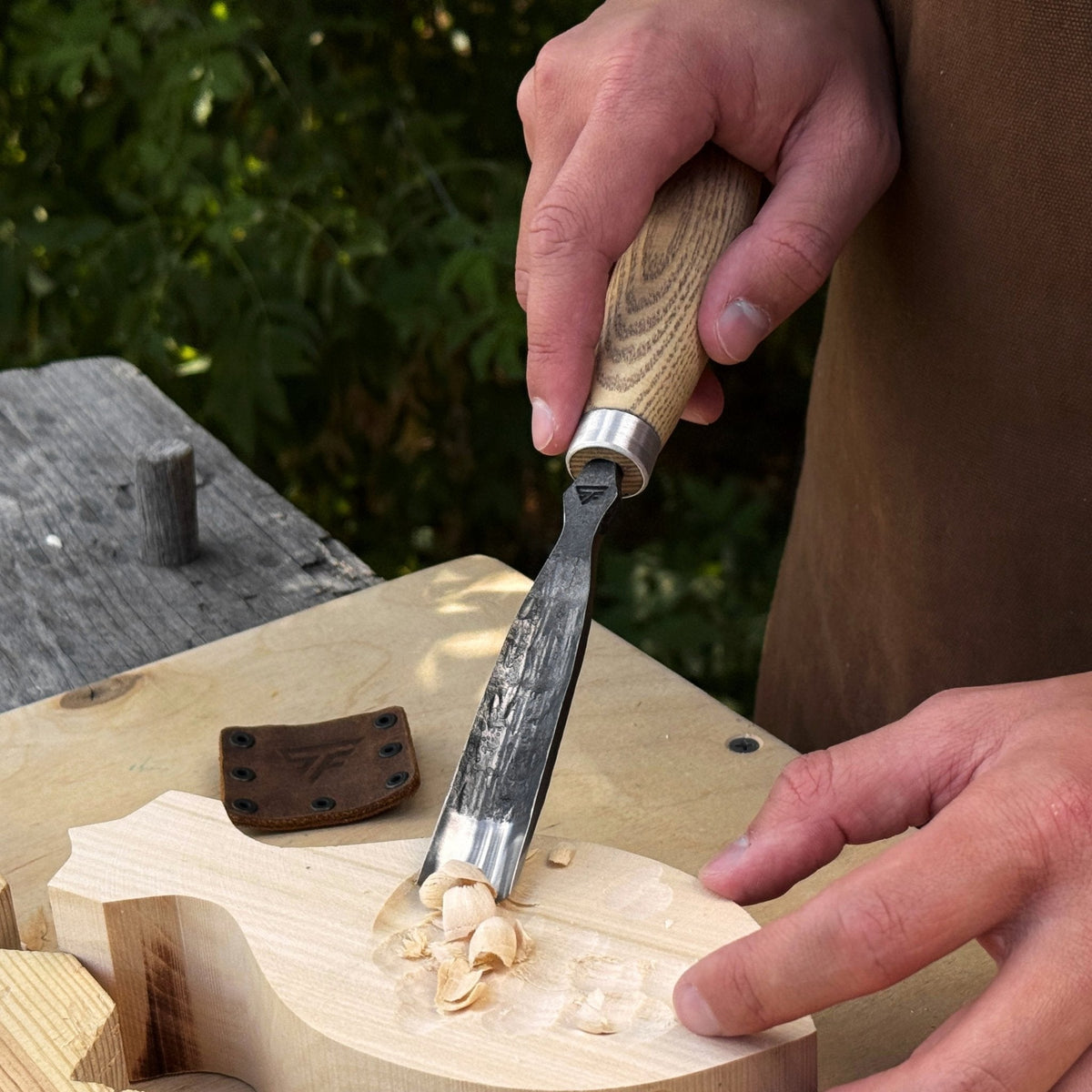 Straight Gouge (Rounded Chisel), 10 - 45 mm (0.4 - 1.8 inches)