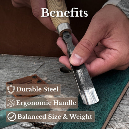 Straight Gouge (Rounded Chisel), 10 - 45 mm (0.4 - 1.8 inches)