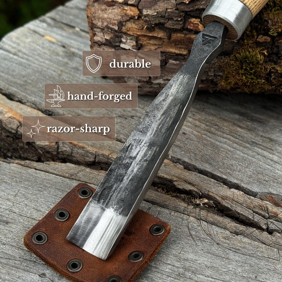 Straight Gouge (Rounded Chisel), 10 - 45 mm (0.4 - 1.8 inches)