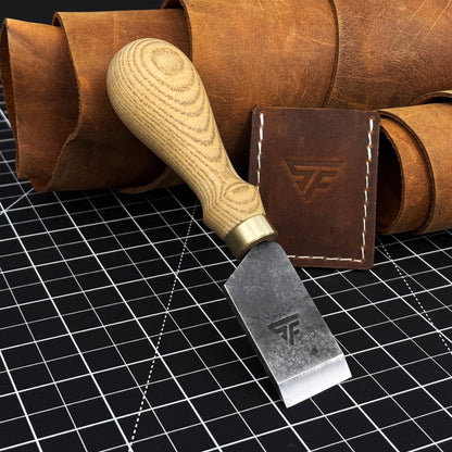 Straight Leather Skiving Knife, 3 cm (1.18 inches)