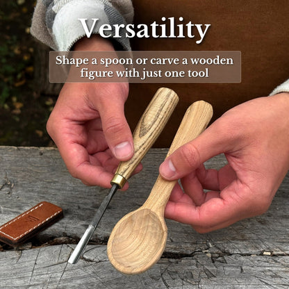 Straight Wood Carving Gouge, 5-12 mm / 0.20-0.47 in