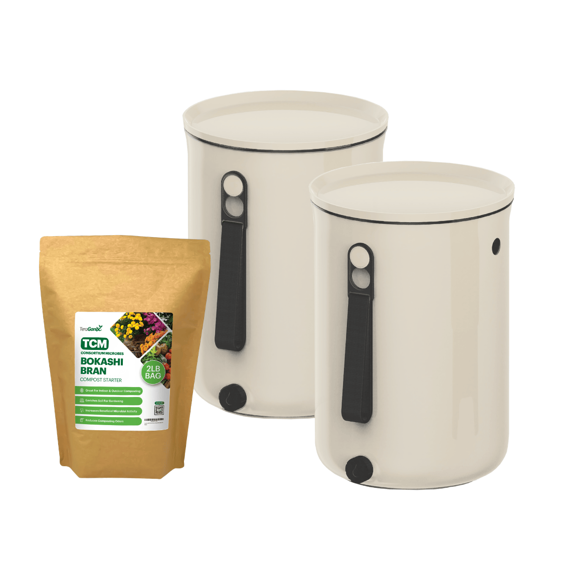 Bokashi Kitchen Compost Bin, 2.5 gal