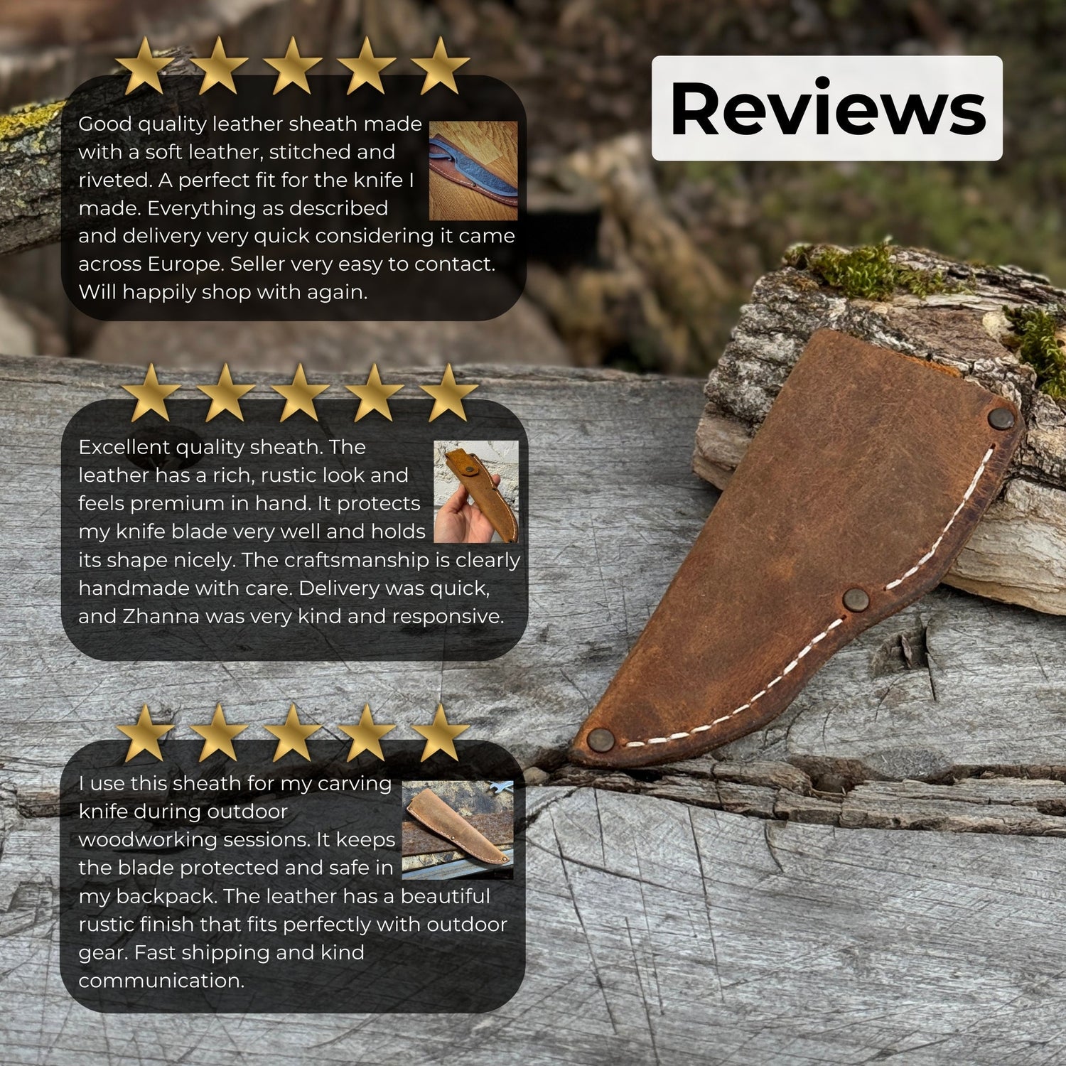 Universal Leather Knife Sheath