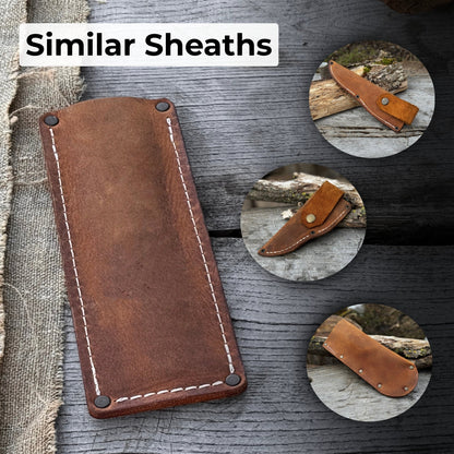 Universal Leather Sheath for Small Knives
