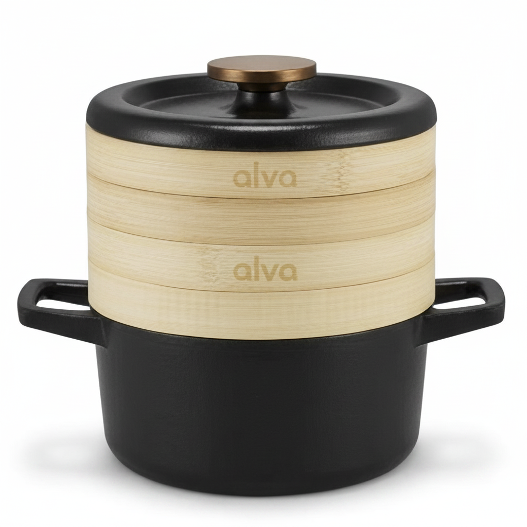 Cocotte with Steamer Inserts — 2.5 Qt.