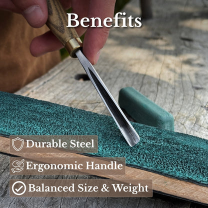 V-Parting Chisel 60 Degree, blade 6 mm (0.24 inches)