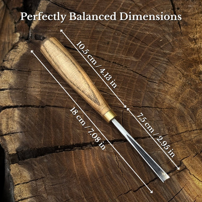 V-Parting Chisel 60 Degree, blade 6 mm (0.24 inches)