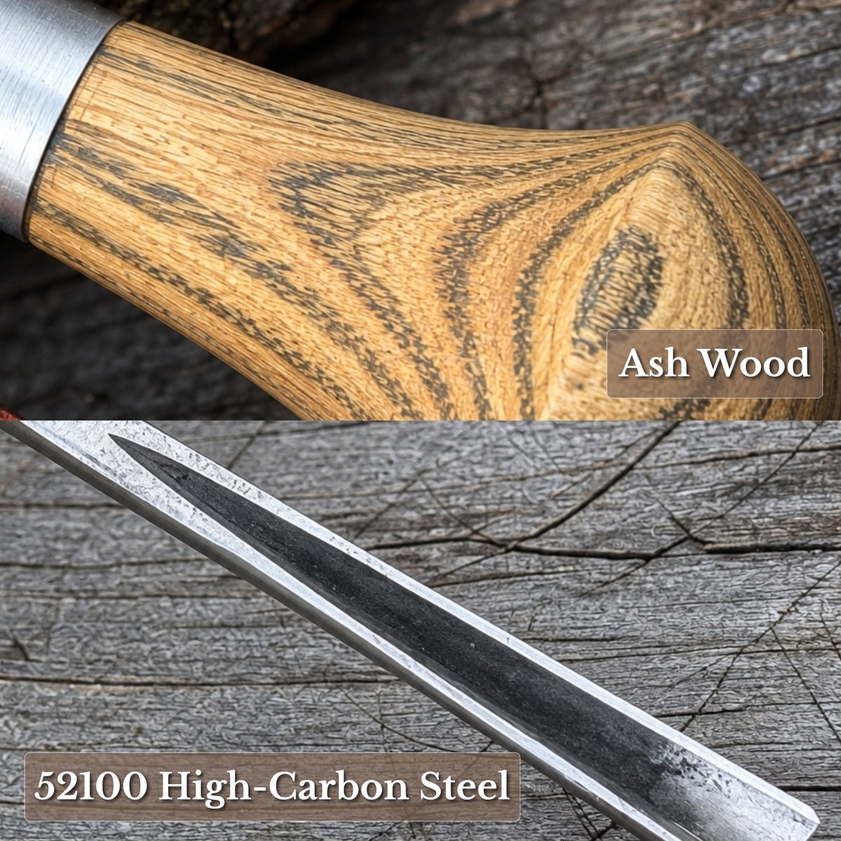 V-Parting Chisel 60 Degree with Palm Handle, 6 mm (0.24 inches)