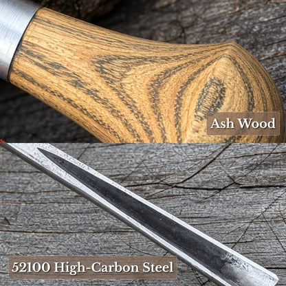 V-Parting Chisel 60 Degree with Palm Handle, 6 mm (0.24 inches)