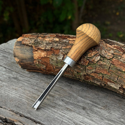 V-Parting Chisel 60 Degree with Palm Handle, 6 mm (0.24 inches)