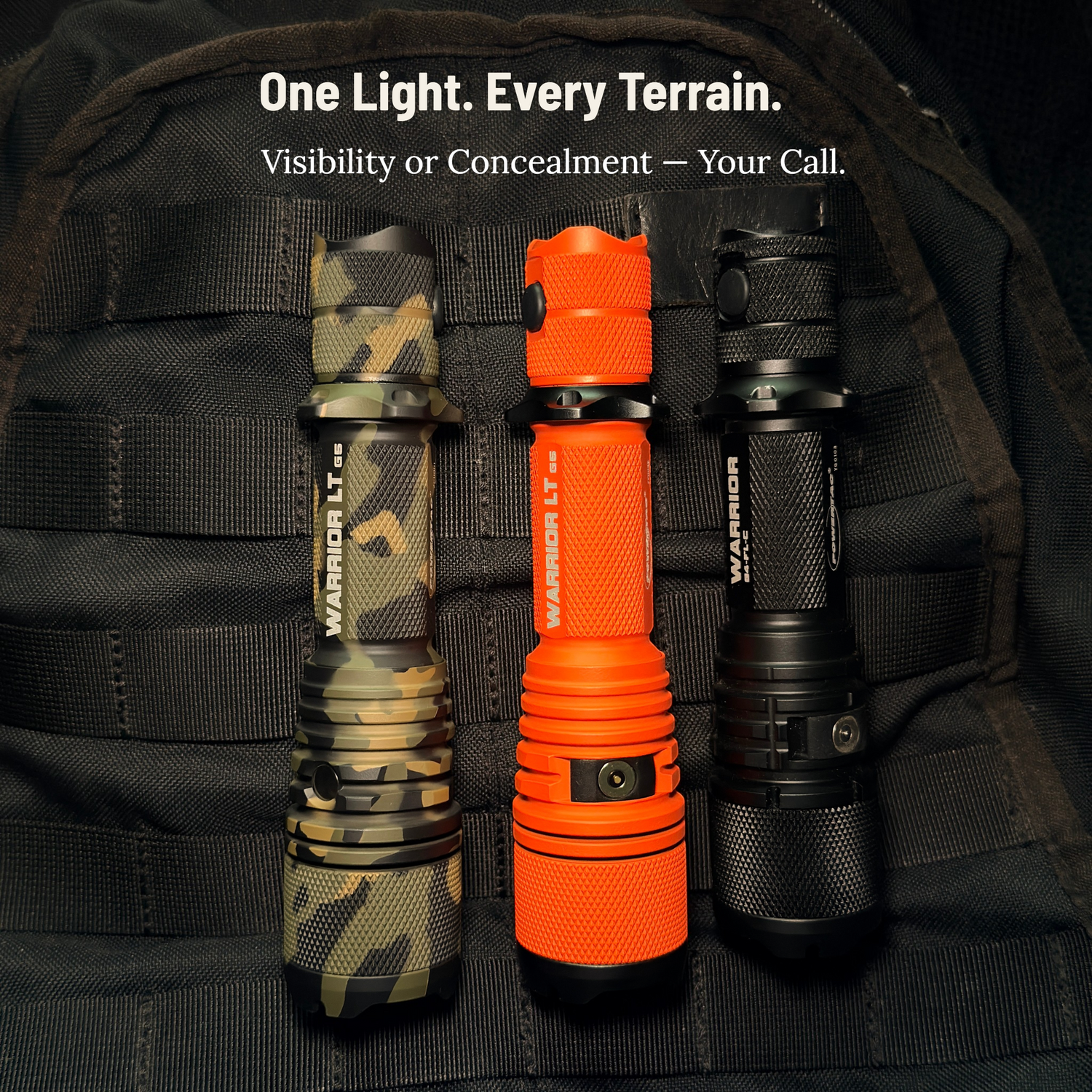 Warrior GEN5 LT-(Long Throw) - 3050 Lumen   480 Meter   Tactical Flashlight