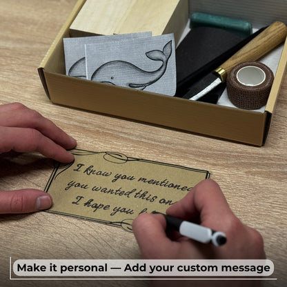 Whale Carving Kit - Complete Starter Whittling Kit for Beginners, Adults, Teens, and Kids