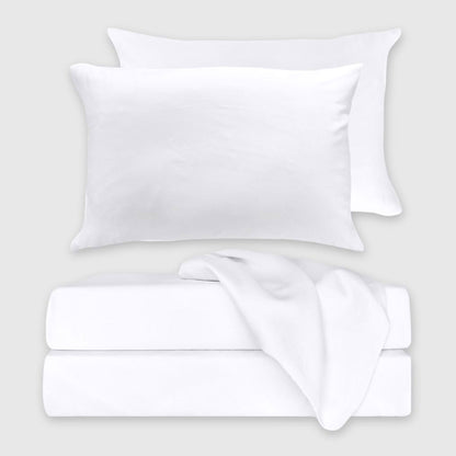 Bamboo Bed Sheet Set - White