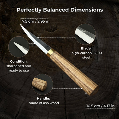 Whittling Sloyd Knife, 7.5 cm (2.95 inches)