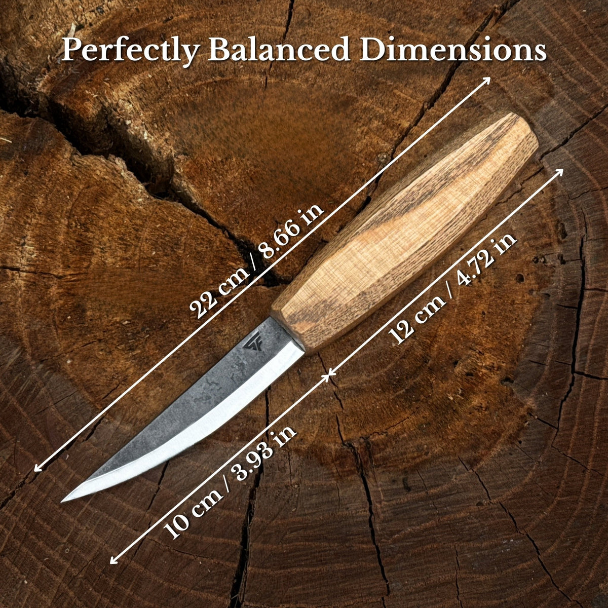 Whittling Sloyd Knife with Leather Sheath, 10 cm (3.94 inches)