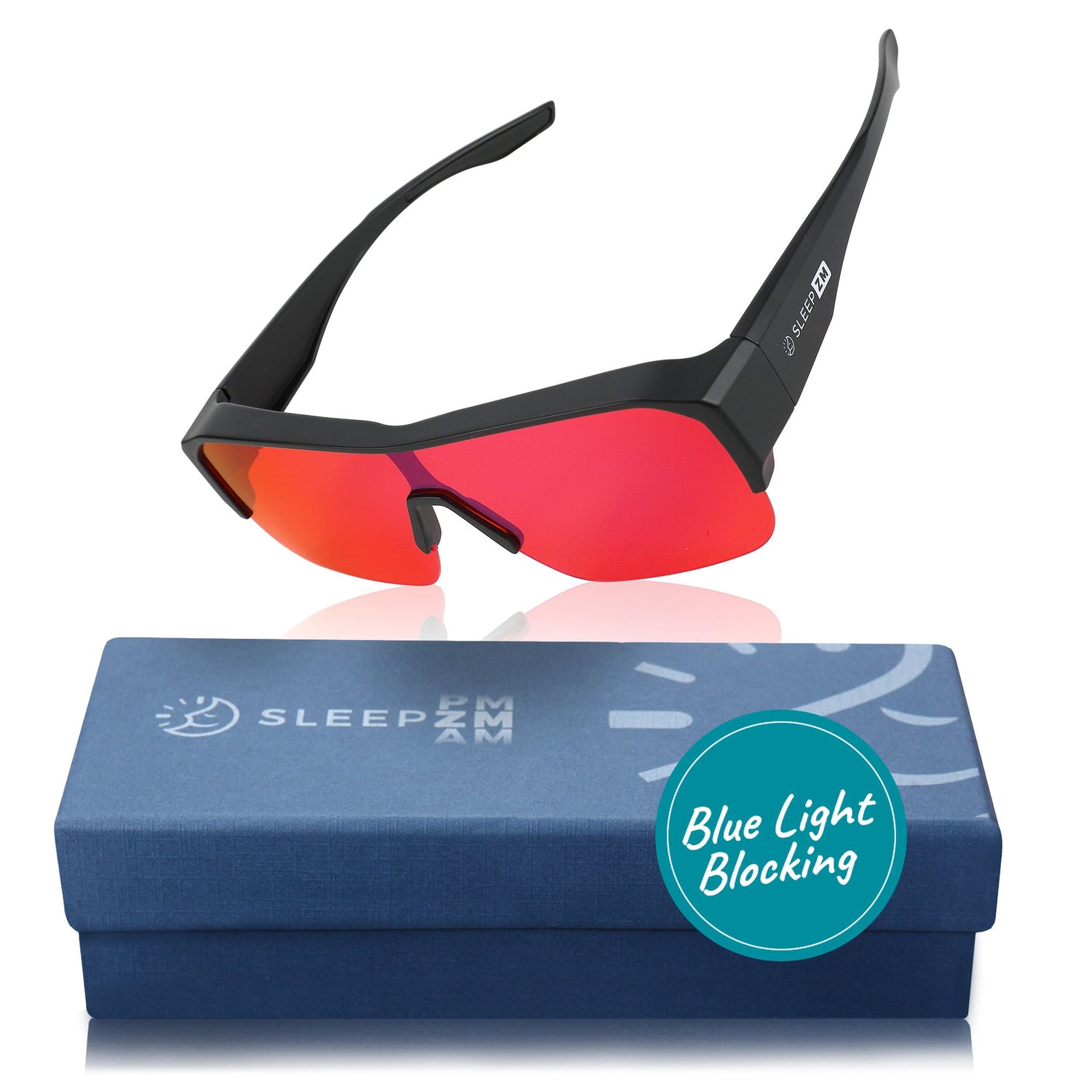 Night-time Max XXL Fit Over Blue Light Blocking Glasses - Black