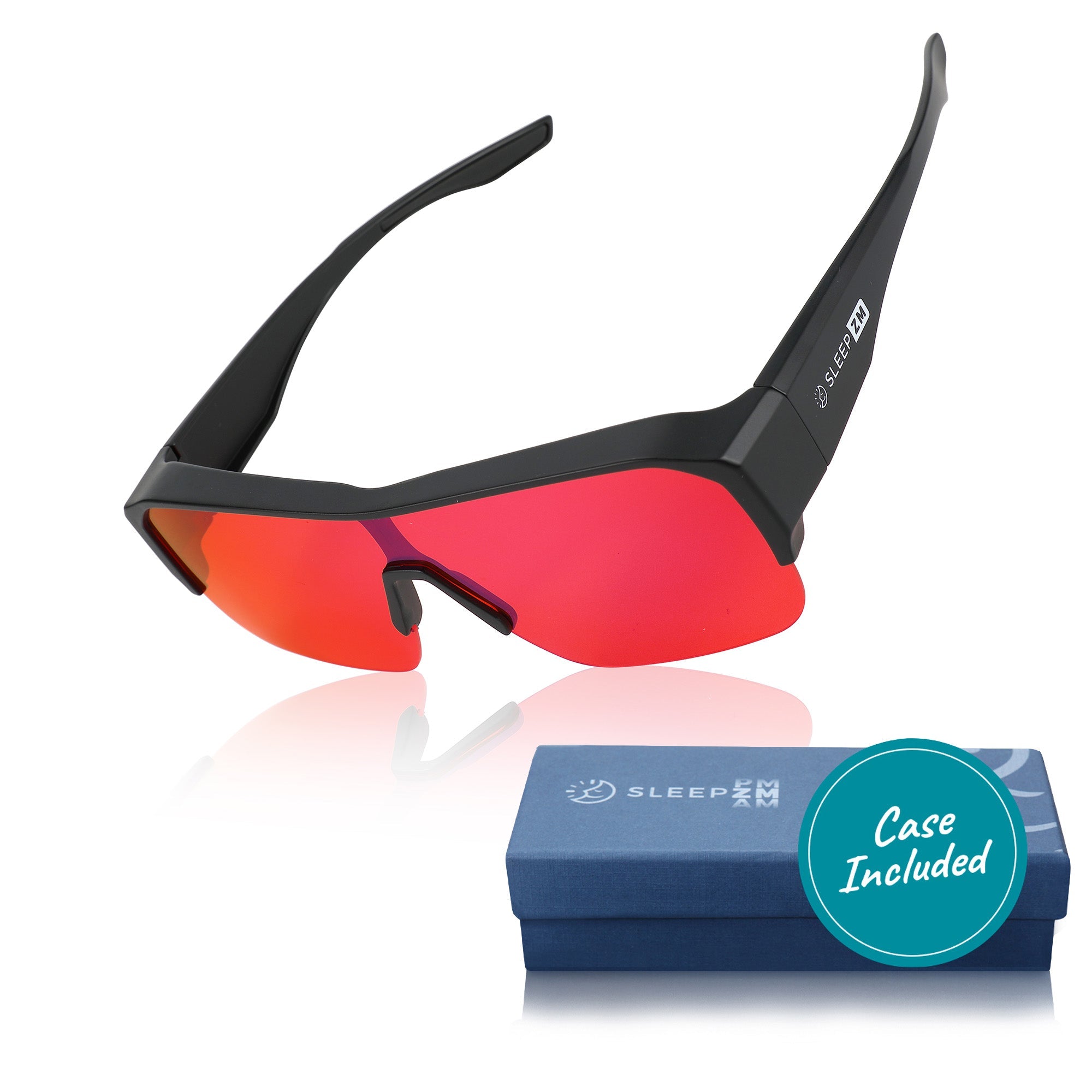 Night-time Max XXL Fit Over Blue Light Blocking Glasses - Black