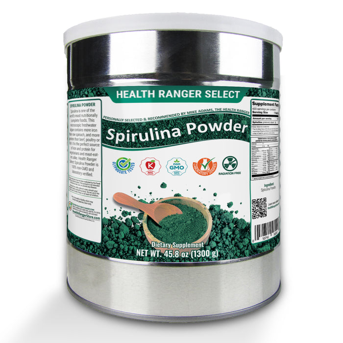 Health Ranger Select Spirulina Powder 1300g, #10 can