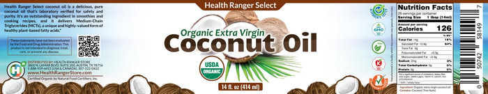 Organic Extra Virgin Coconut Oil 14 oz (6-Pack)