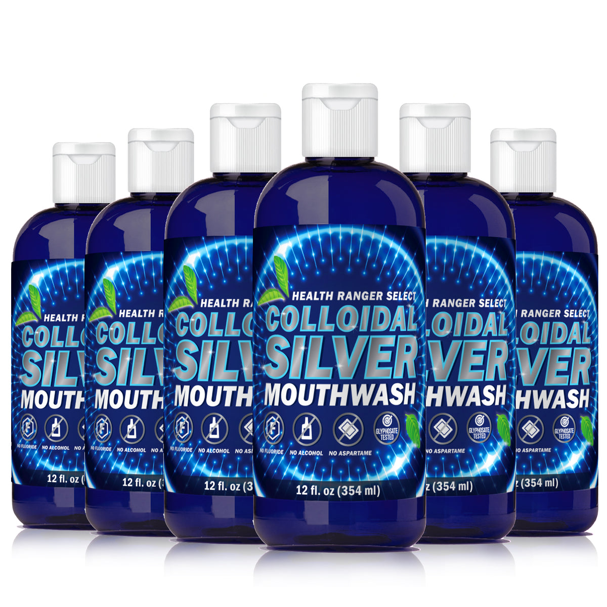Colloidal Silver Mouthwash (Alcohol Free) 12oz (354ml) (6-Pack 