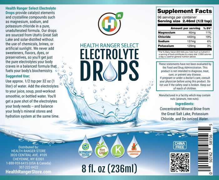Electrolyte Drops 8 fl oz (236ml) (3-Pack)