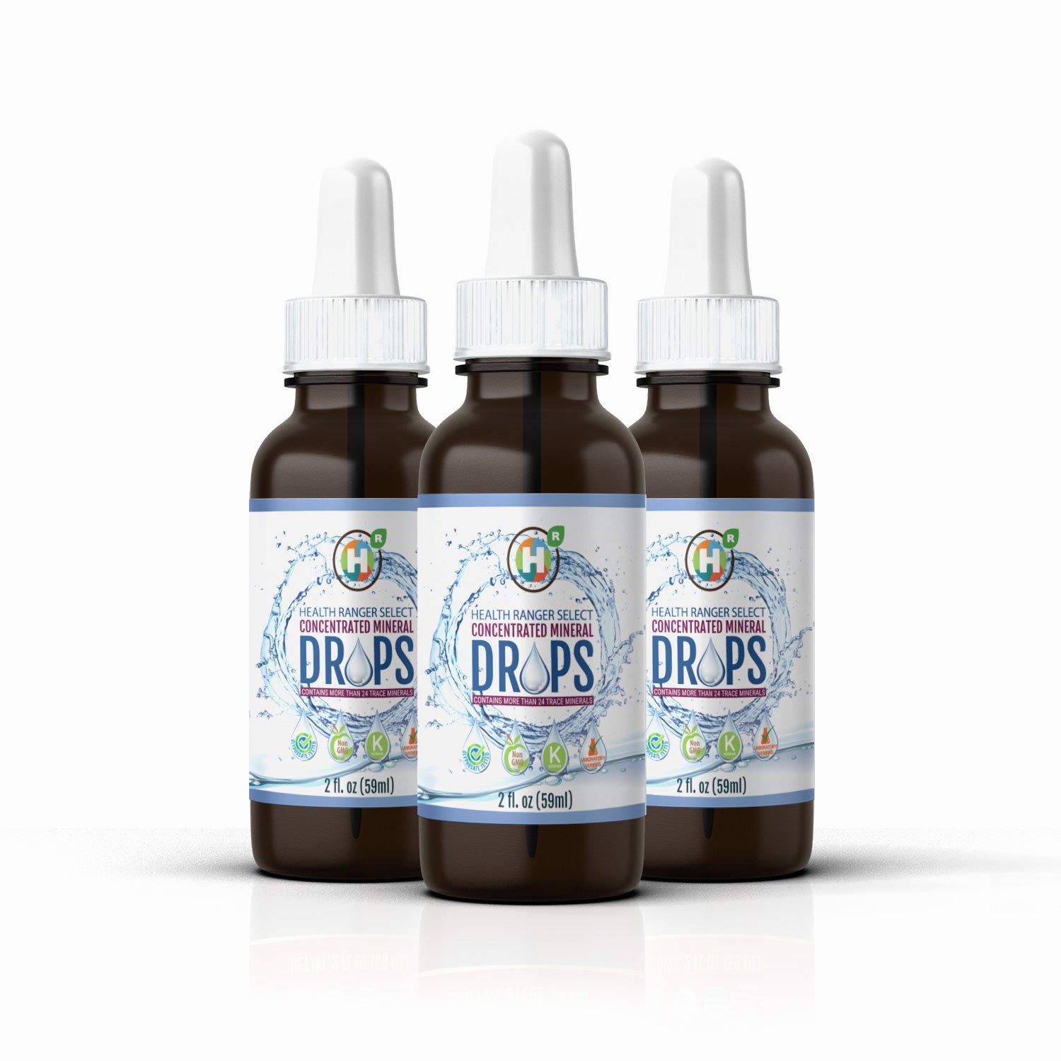 Concentrated Mineral Drops 2 fl oz (59ml) (3-Pack)