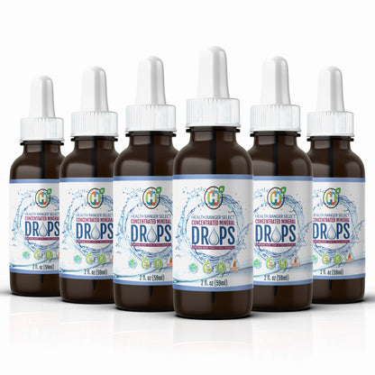 Concentrated Mineral Drops 2 fl oz (59ml) (6-Pack)