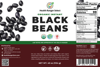 Organic Instant Black Beans 40oz (