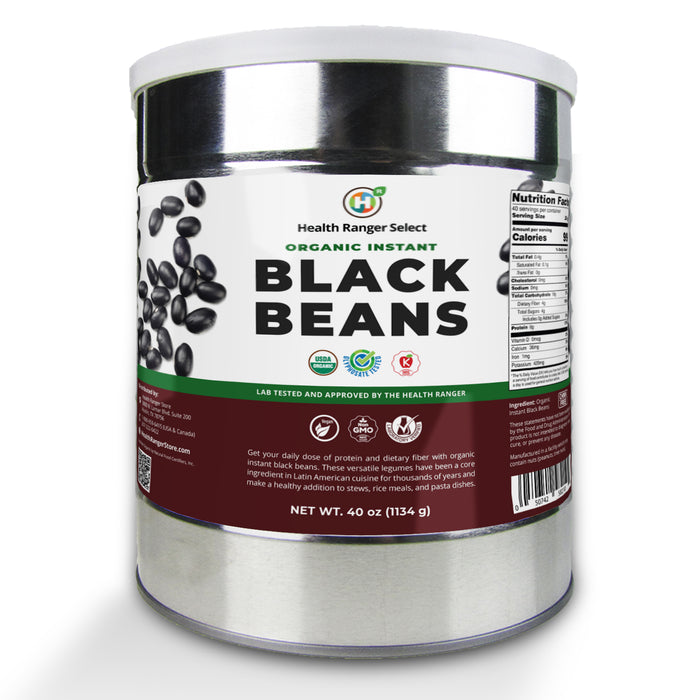 Organic Instant Black Beans 40oz (#10 Can, 1134g) (2-Pack)