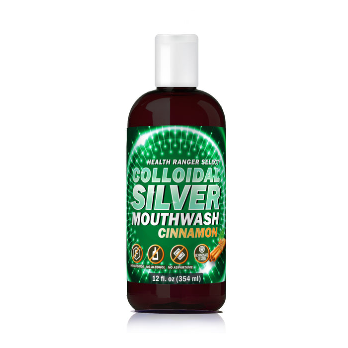 Colloidal Silver Mouthwash (Cinnamon Flavor and Peppermint Flavor) Combo Pack