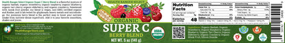 Organic Super C Berry Blend 5oz (141g) (3-Pack)
