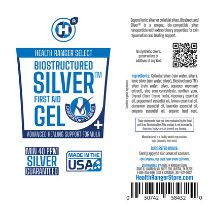 Biostructured Silver™ First Aid Gel Tube 3.38 fl. oz (100 ml) (3-Pack)