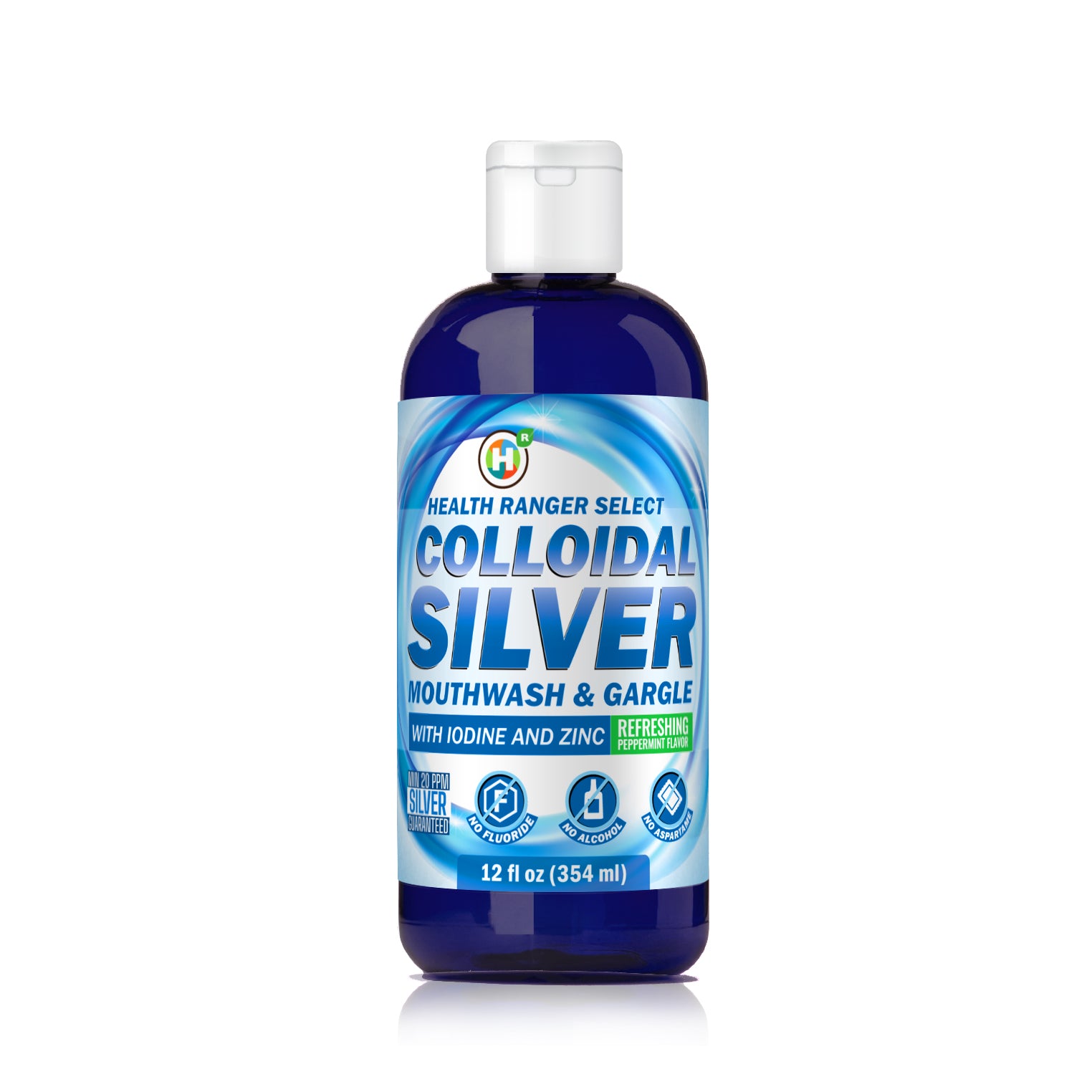 Colloidal Silver Mouthwash &amp; Gargle (with Iodine and Zinc) + Silver Breath Spray Duo Pack